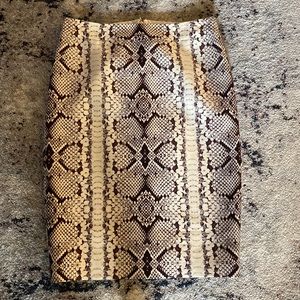 J.Crew No. 2 Pencil Skirt Snake Print Sz. 2